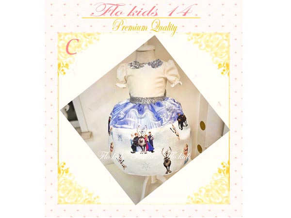 dress kartun disney lucu imut